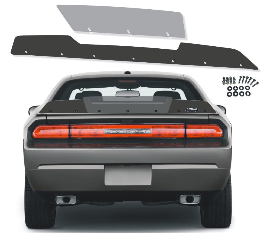 PSDesigns Venom 2008-2014 2 PC Dodge Challenger Rear Wicker Bill wickerbill Spoiler.