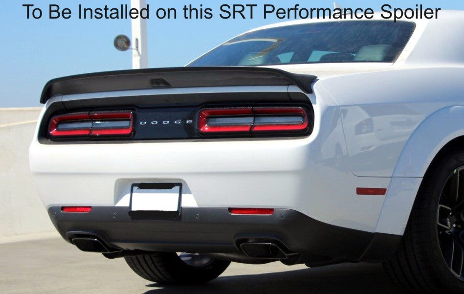 2 Piece Dodge Challenger Widebody SRT Performance Wicker Bill Wickerbill Spoiler